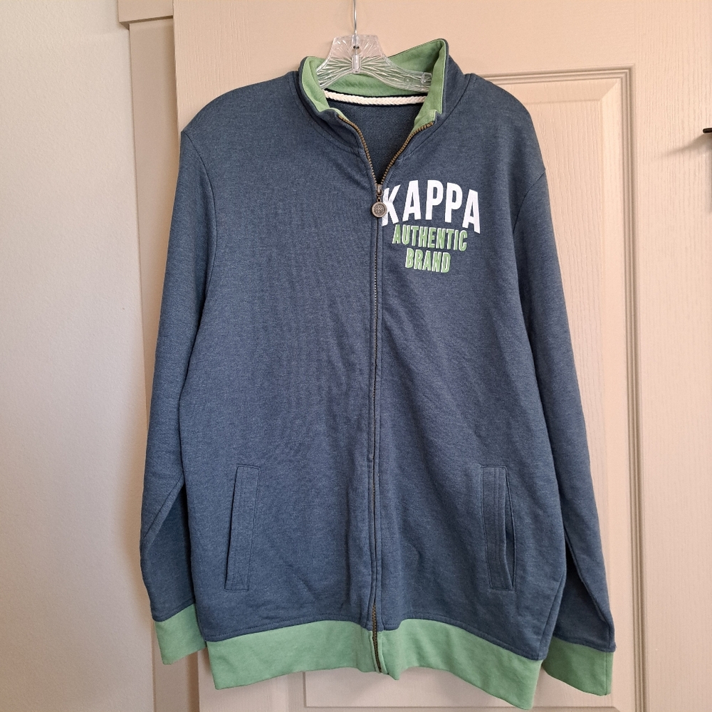 Kappa Authentic Brand Blue‎ and Green Jacket Mens Large